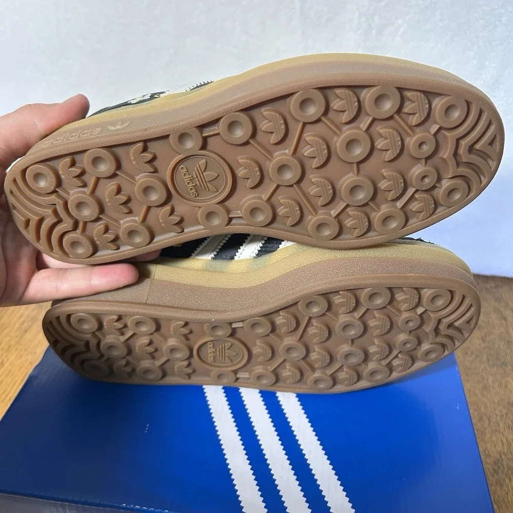 Adidas Womens Size 10 Gazelle Bold Liberty London Platform Core Black Shoes